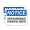 Signmission Non-Hazardous Chemical Waste OSHA Notice Sign, Plastic, 10in W x 7in L, 2PK OS-2PACK-NS-P-710-L-15066 - alternate 1